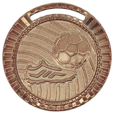 Medalha de bronze vitória futebol 55004 5,5 cm com fita azul